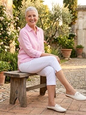 Lucita Comfort White Perforated Bow Loafers